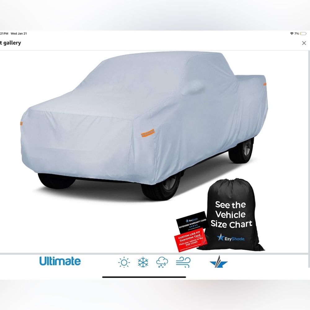 EZY shade Car Cover - Gray